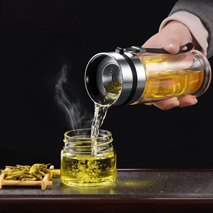 Thermos en verre double paroi avec infuseur intégré – Bouteille à thé 220 ml / 280 ml