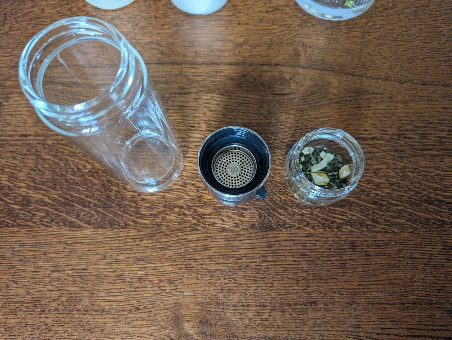 Thermos en verre double paroi avec infuseur intégré – Bouteille à thé 220 ml / 280 ml