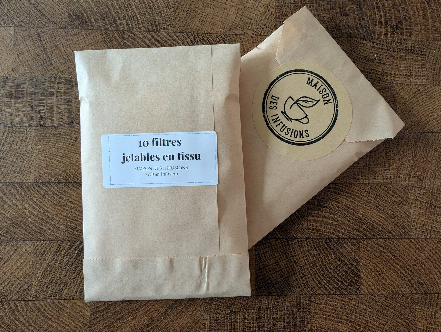 10 Filtres à thé jetable en tissu non tissé